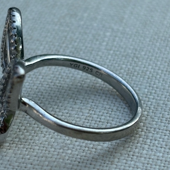 Sterling Silver Sparkling Butterfly Ring - Picture 5 of 6